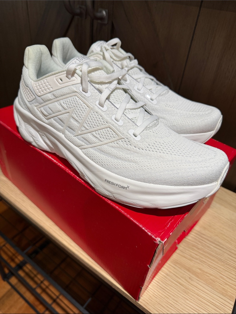 New Balance Women's White Fresh Foam Running Sneakers